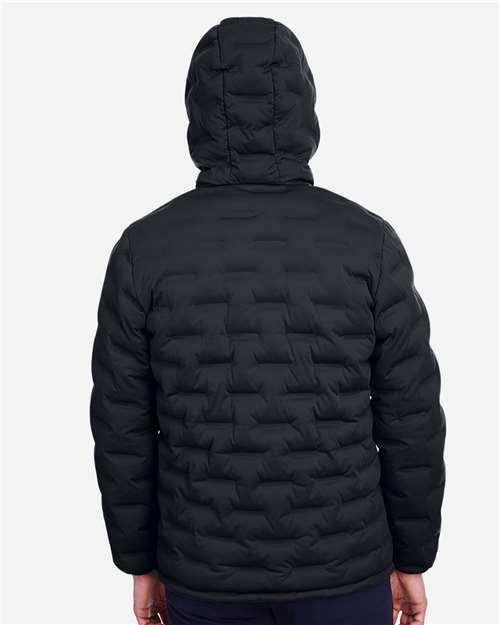 North End NE708 Men's UTK SubDown Loft Puffer Jacket - Black/ Carbon - model back