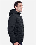 North End NE708 Men's UTK SubDown Loft Puffer Jacket - Black/ Carbon - model side