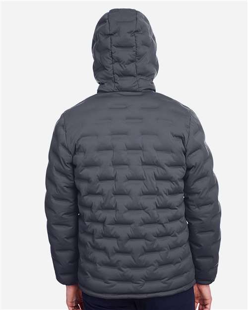 North End NE708 Men's UTK SubDown Loft Puffer Jacket - Carbon/ Black - model back