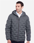 North End NE708 Men's UTK SubDown Loft Puffer Jacket - Carbon/ Black - model front