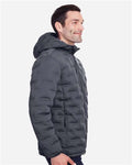 North End NE708 Men's UTK SubDown Loft Puffer Jacket - Carbon/ Black - model side