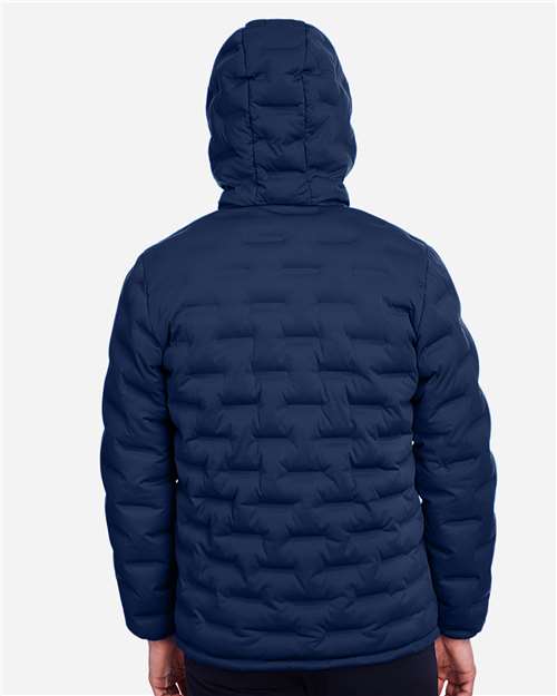 North End NE708 Men's UTK SubDown Loft Puffer Jacket - Classic Navy/ Carbon - model back