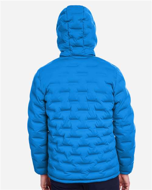 North End NE708 Men's UTK SubDown Loft Puffer Jacket - Olympic Blue/ Carbon - model back