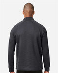 North End NE200 Men's Rhythm Waffle Quarter-Zip Pullover - Carbon - model back
