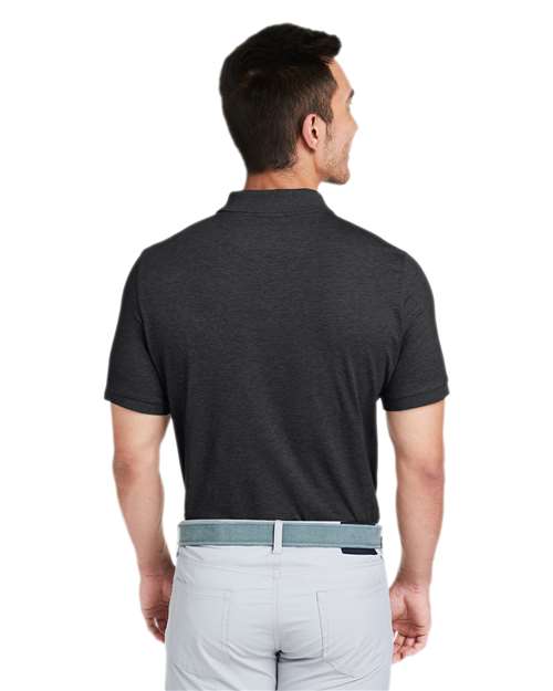 vineyard vines G011147 Men's Edgartown Pique Polo - Jet Black - model back