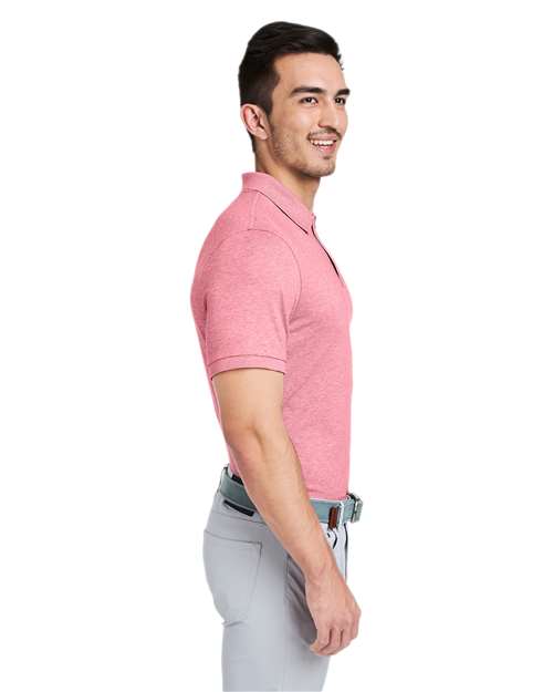 vineyard vines G011147 Men's Edgartown Pique Polo - Lobster Reef - model side
