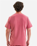 Onna NN200 Men's Limitless V-Neck Stretch Scrub Top - Calm Pink - model back