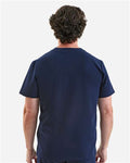 Onna NN200 Men's Limitless V-Neck Stretch Scrub Top - Navy - model back