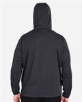 North End NE75 Men's Network Lightweight Jacket - Carbon Heather - model back