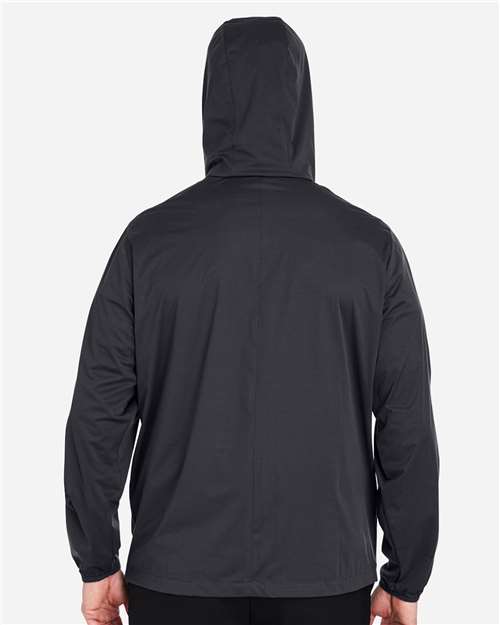 North End NE75 Men's Network Lightweight Jacket - Carbon Heather - model back