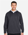 North End NE75 Men's Network Lightweight Jacket - Carbon Heather - model front