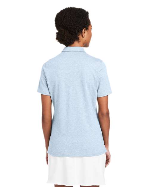 vineyard vines G001189 Women's Edgartown Pique Polo - Jake Blue - model back