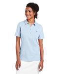 vineyard vines G001189 Women's Edgartown Pique Polo - Jake Blue - model front