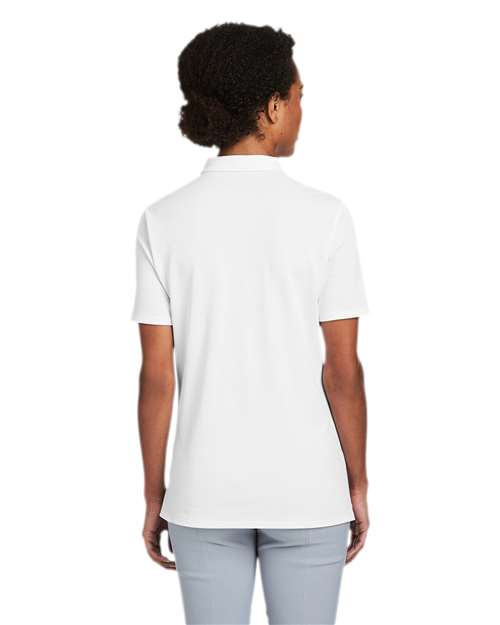 vineyard vines G001189 Women's Edgartown Pique Polo - White Cap - model back