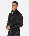 North End 88174 Men's Gravity Performance Fleece Jacket - Black - model side
