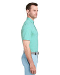 vineyard vines G011145 Men's Heathered Winstead Sankaty Polo - Antigua Green - model side