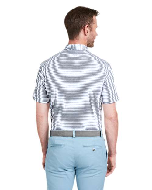 vineyard vines G011145 Men's Heathered Winstead Sankaty Polo - Hammerhead - model back
