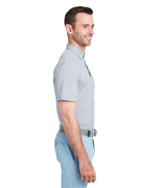 vineyard vines G011145 Men's Heathered Winstead Sankaty Polo - Hammerhead - model side