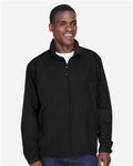 North End 88083 Men's Techno Lite Jacket - Black - model front