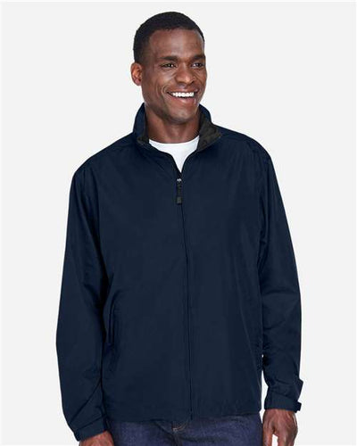 North End 88083 Men's Techno Lite Jacket - Midnight Navy - model front