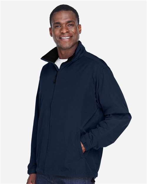 North End 88083 Men's Techno Lite Jacket - Midnight Navy - model side