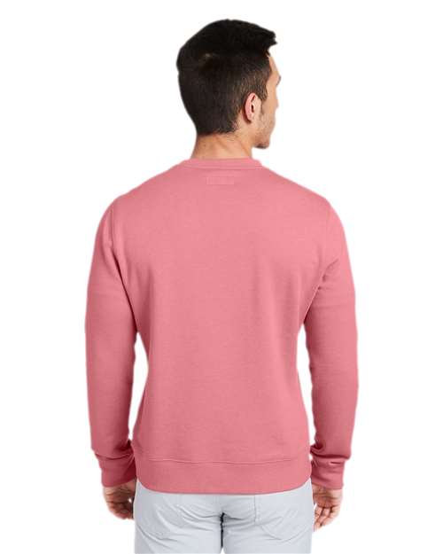vineyard vines K002711 Men's Garment-Dyed Crewneck Sweatshirt - Jetty Red - model back