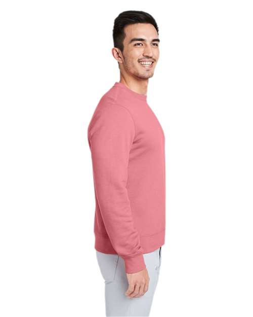 vineyard vines K002711 Men's Garment-Dyed Crewneck Sweatshirt - Jetty Red - model side