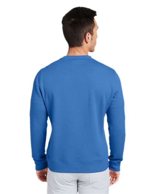 vineyard vines K002711 Men's Garment-Dyed Crewneck Sweatshirt - Kingfisher - model back