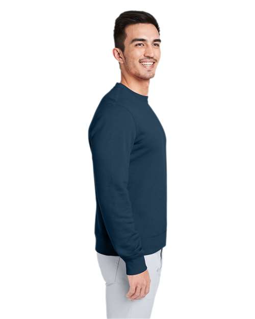 vineyard vines K002711 Men's Garment-Dyed Crewneck Sweatshirt - Vineyard Navy - model side