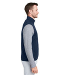 vineyard vines K002713 Men's Mountain Sweater Fleece Vest - Vineyard Navy - model side