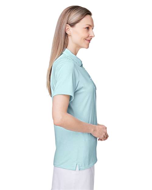 vineyard vines G001320 Women's Fanshell Polo - Crystal Blue - model side