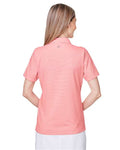 vineyard vines G001320 Women's Fanshell Polo - White Cap/Fiery Coral - model back