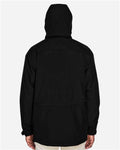 North End 88007 Men's 3-in-1 Parka with Dobby Trim - Black - model back