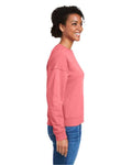 vineyard vines K002794 Women's Garment-Dyed Crewneck Sweatshirt - Jetty Red - model side
