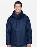 North End 88130 Men's 3-in-1 Insulated Jacket - Midnight Navy - model front