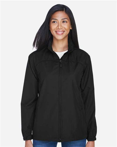 North End 78032 Women's Techno Lite Jacket - Black - model front
