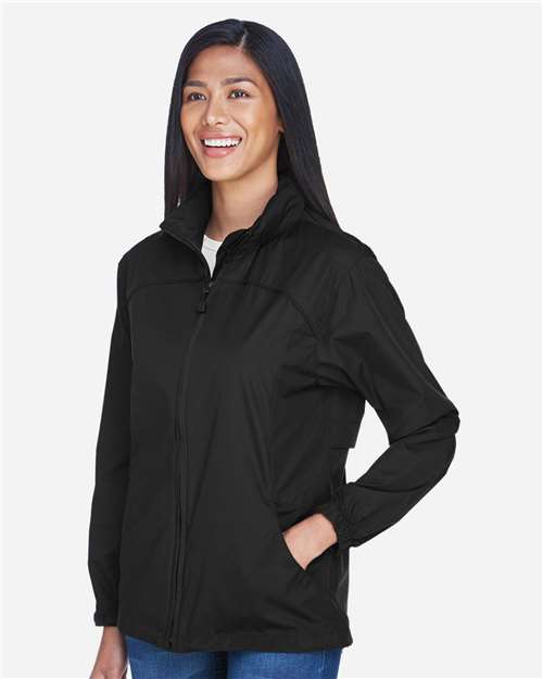 North End 78032 Women's Techno Lite Jacket - Black - model side