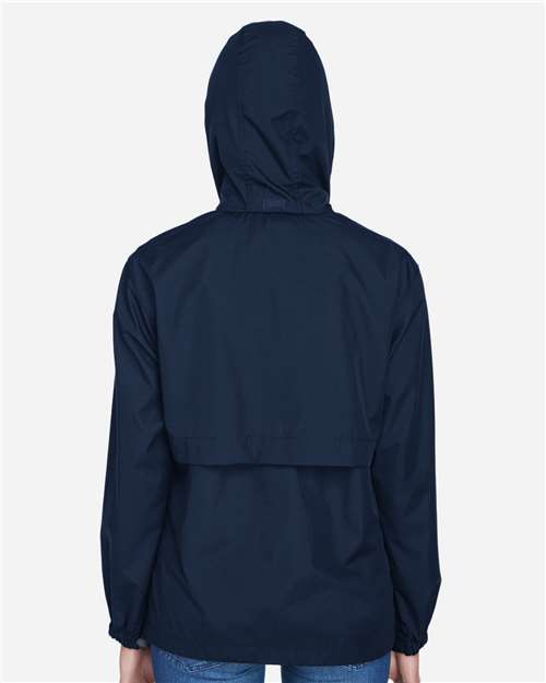 North End 78032 Women's Techno Lite Jacket - Midnight Navy - model back
