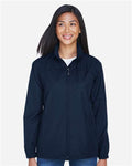 North End 78032 Women's Techno Lite Jacket - Midnight Navy - model front