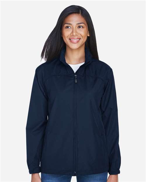 North End 78032 Women's Techno Lite Jacket - Midnight Navy - model front