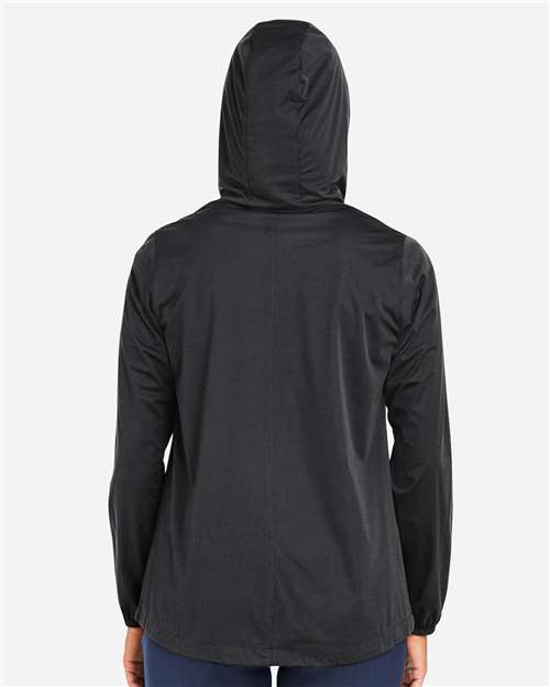 North End NE75W Women's Network Lightweight Jacket - Black Heather - model back