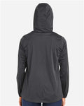 North End NE75W Women's Network Lightweight Jacket - Carbon Heather - model back