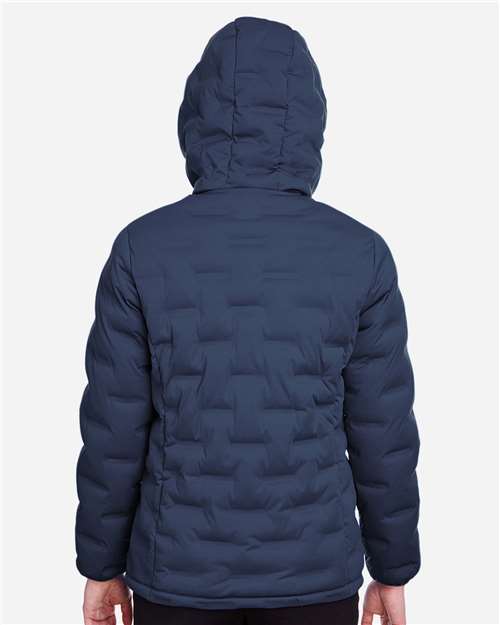 North End NE708W Women's UTK SubDown Loft Puffer Jacket - Classic Navy/ Carbon - model back