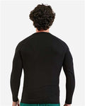 Onna NN270 Men's Unstoppable Fresh Long Sleeve Underscrub Base Layer T-Shirt - Black - model back