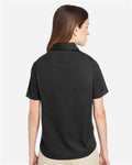 Harriton M585W Women's Advantage IL Short Sleeve Dress Shirt - Black - model back