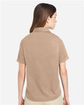Harriton M585W Women's Advantage IL Short Sleeve Dress Shirt - Khaki - model back