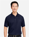 Harriton M208 Men's Charge Snag and Soil Protect Polo - Dark Navy - model front