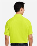 Harriton M208 Men's Charge Snag and Soil Protect Polo - Safety Yellow - model back