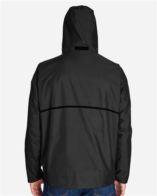 Team 365 TT70 Unisex Conquest Jacket with Mesh Lining - Black - model back