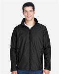 Team 365 TT70 Unisex Conquest Jacket with Mesh Lining - Black - model front